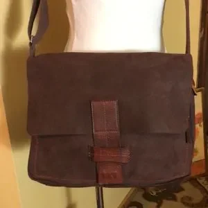 Sac Messager En Cuir Marron Ellington - Occasion Bon état - Sangle Réglable